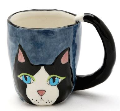 Peekaboo Cat Coffee Mugs, Set of 4 - Drinkware - Tableware - Cosmos
