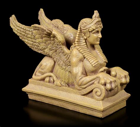 Geflügelte Sphinx Figur - Ptolemäisch - Ägypten Mythologie Dekostatue ...