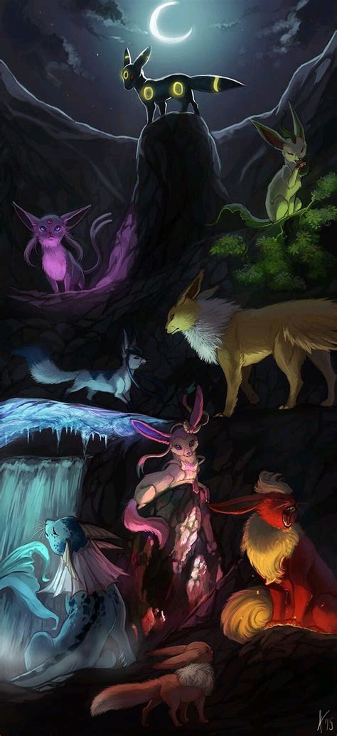 an image of many different animals in the night