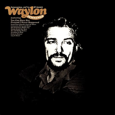 Hi-res album cover art - Waylon Jennings "Lonesome, On'ry & Mean" [3000x3000] : r/WaylonJennings