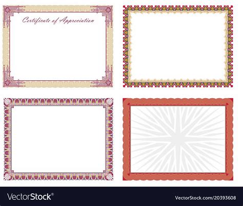 Certificate borders 1 Royalty Free Vector Image