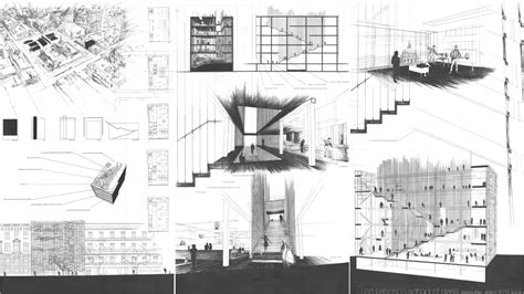 Hand drawn final thesis presentation, MArch | Architectural Drawings ...