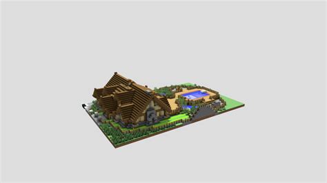 rustic-log-cabin - Download Free 3D model by madexc [c85cde7] - Sketchfab