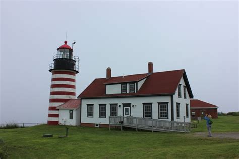 West Quoddy Head Lighthouse.