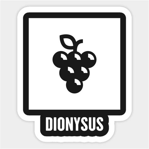 Dionysus | Greek Mythology God Symbol - Greek Mythology - Sticker ...