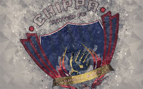 Download wallpapers Chippa United FC, 4k, logo, geometric art, South ...