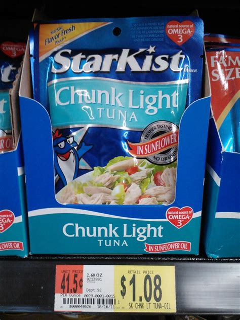 Starkist Tuna Pouches Just $.58 at Walmart!