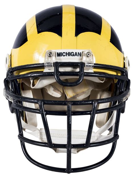 Lot Detail - Michigan Wolverines Game Used Football Helmet