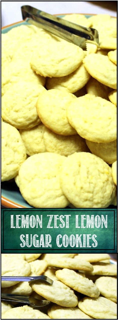 Lemon Zest Lemon Sugar Cookies - 52 Cookie Recipes | Lemon sugar cookies, Recipes, Lemon cookies