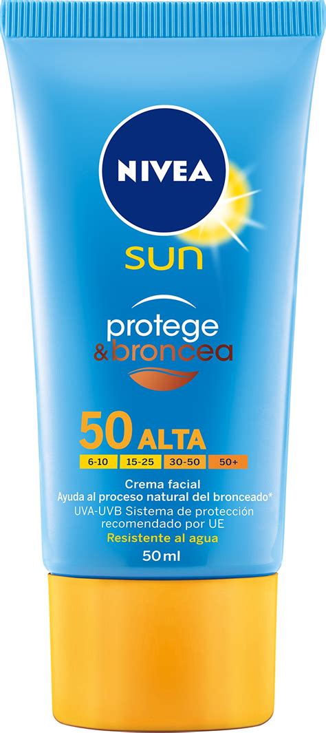 Nivea Sun Protect and Tan Face Cream with SPF 50 50 ml: Buy Online in ...