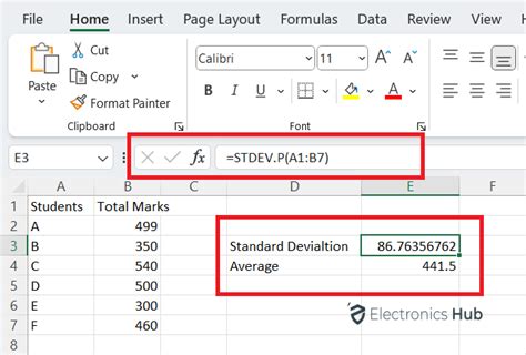 How to Calculate Coefficient of Variation in Excel