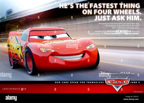 LIGHTNING MCQUEEN POSTER CARS (2006 Stock Photo: 152752241 - Alamy