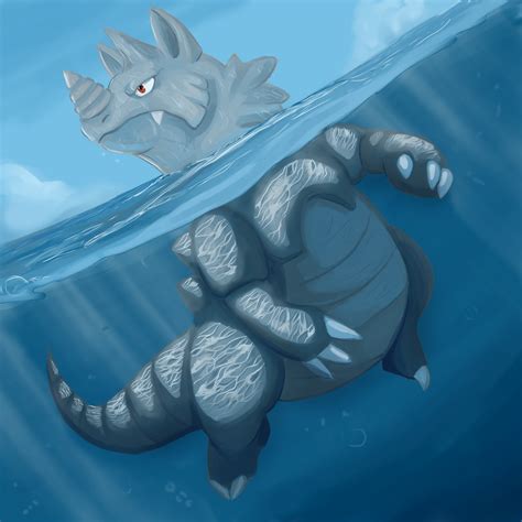 Rhydon used surf by shinyscyther on DeviantArt