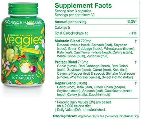 Balance Of Nature Fruit and Vegetable Supplements - 90 Fruit and 90 ...