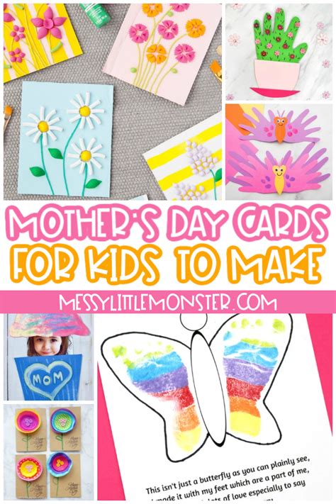 Mother's Day Cards for Kids to Make - Messy Little Monster