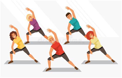 Aerobics. Vector Illustration Stock Vector - Illustration of balance, training: 94509568