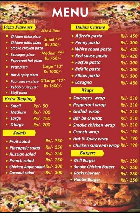 Hot n Spicy Rawalpindi - Restaurant Menu