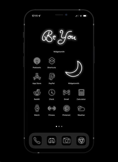 White Neon App Icons iOS 14 - Free Download Aesthetic Neon App Icons