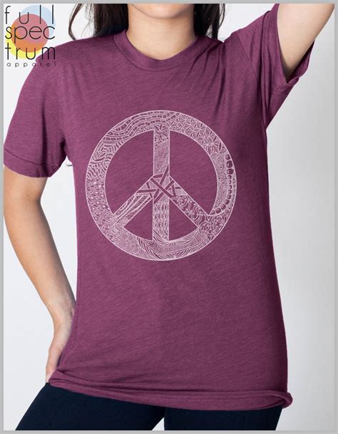PEACE Sign Graphic Tee Symbol T Shirt Men's Women's | Etsy