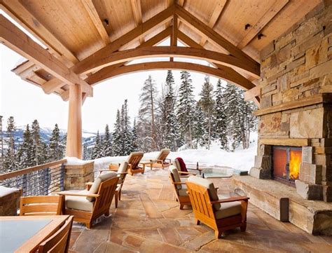 Ski lodge, outdoor fireplace | Showroom Lovin | Pinterest | Outdoor Fireplaces, Ski and Lodges