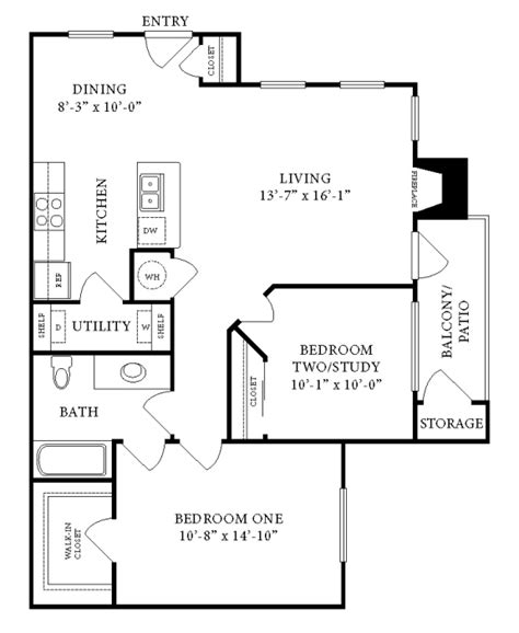 Floor Plans of La Mirage in San Antonio, TX