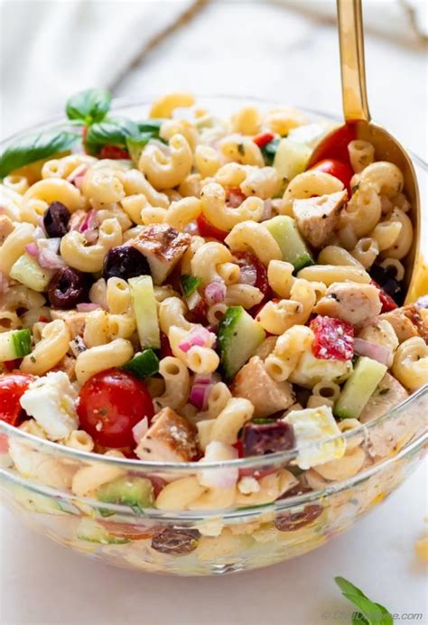 Italian Chicken Pasta Salad Recipe | ChefDeHome.com