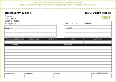 Delivery Note Format In Excel Sheet ~ Excel Templates