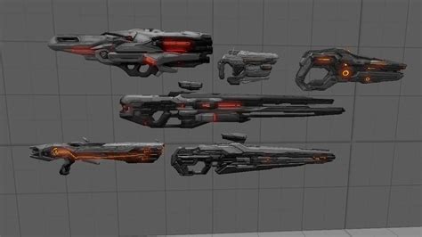 Forerunner Weapons part 3 by orangeinklingknight on DeviantArt