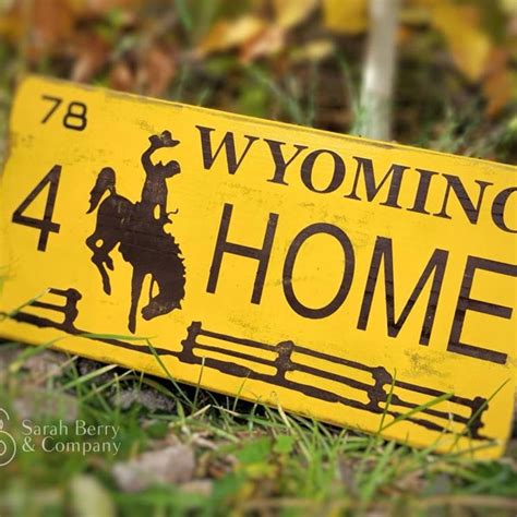 Wyoming License Plate - Etsy