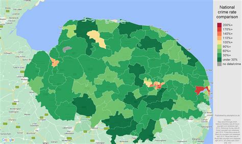 Norfolk public order crime statistics in maps and graphs. November 2024