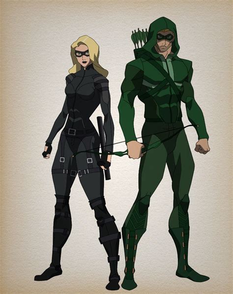 Animated Arrow and black canary character design | Arrow black canary ...