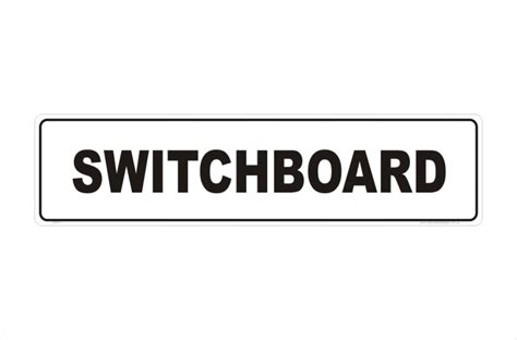 Switchboard Sign - National Safety Signs - Australian Safety sign maker