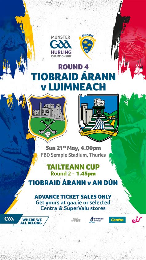 Tipperary Senior Football & Hurling Team Announcements - Tipperary GAA