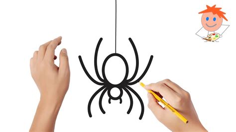 How to draw a spider | Easy drawings - YouTube