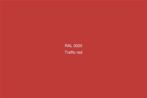 RAL 3020 Colour (Traffic red) - RAL Red colours | RAL Colour Chart UK