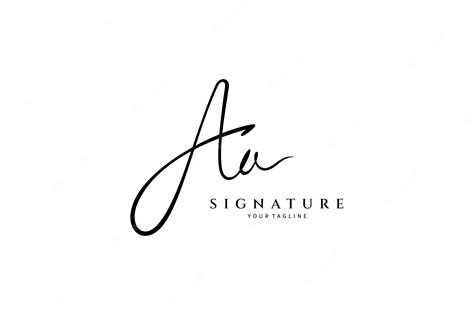 Premium Vector | Initial aa logo in black and white signature design style