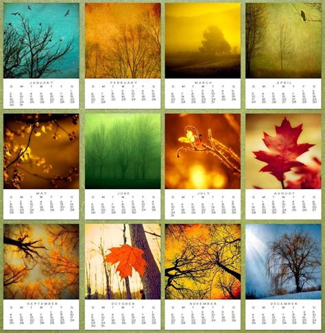 Calendar themes, Photo calendar, Fine art photo