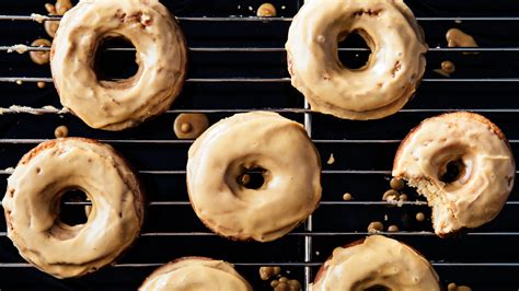 Coffee Doughnuts with Coffee Glaze Recipe | Epicurious