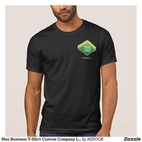 Men Business T-Shirt Custom Company Logo Employee | Jazz t shirts, T ...