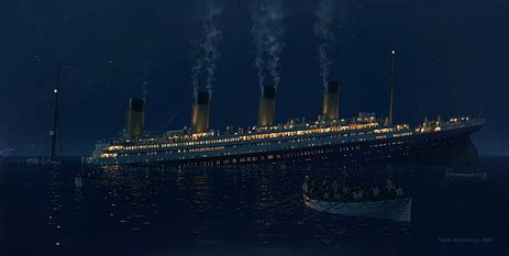 Oceanic Steam Navigation Spot, Paintings of the Titanic sinking by Ken Marschall ...
