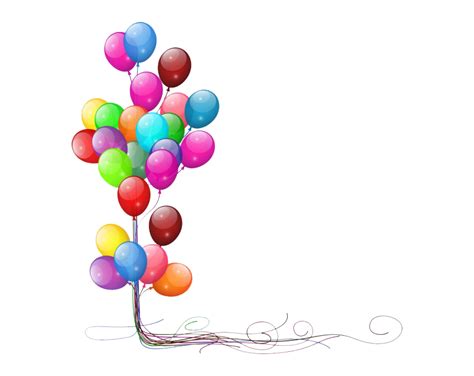 Balloon Birthday Decoration PNG - PNG All