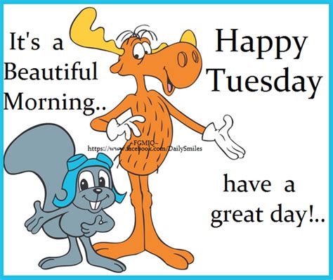 50 Cute Happy Tuesday Cartoon Quotes | Good morning tuesday, Happy ...