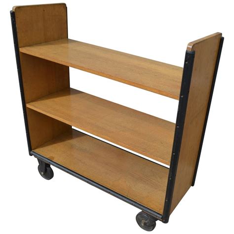 Rolling Library Book Cart, circa 1970s at 1stdibs