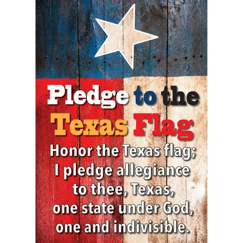 Magnetic Texas Flag Pledge 8.5" x 11", Pack of 6 - Walmart.com ...