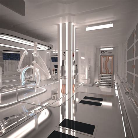 sci fi aesthetic lab | Interior futuristik, Desain, Teknologi futuristik