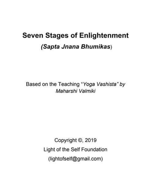 Stages of Enlightenment | PDF