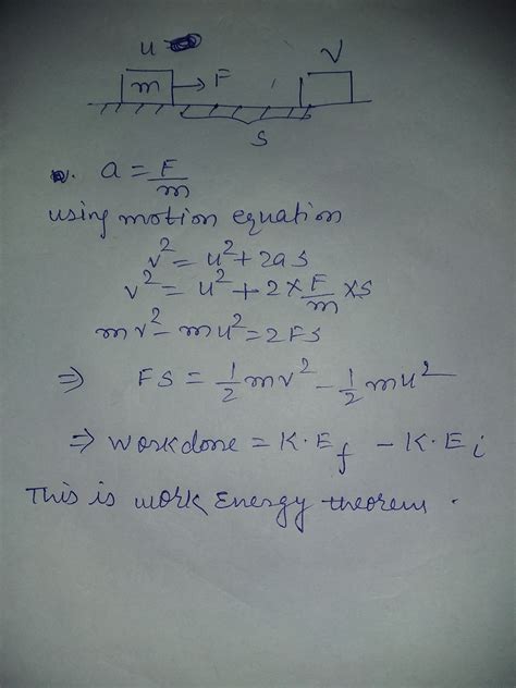 Work Energy Theorem Examples