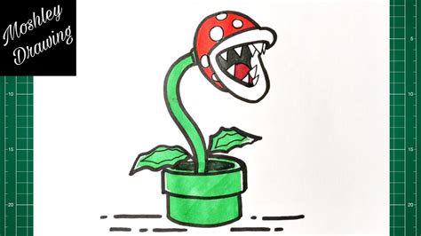 How to Draw Piranha Plant - Super Mario - YouTube