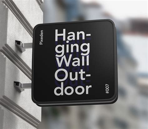 Outdoor Psd Wall Sign Mockup Vol2 | Pixeden Club