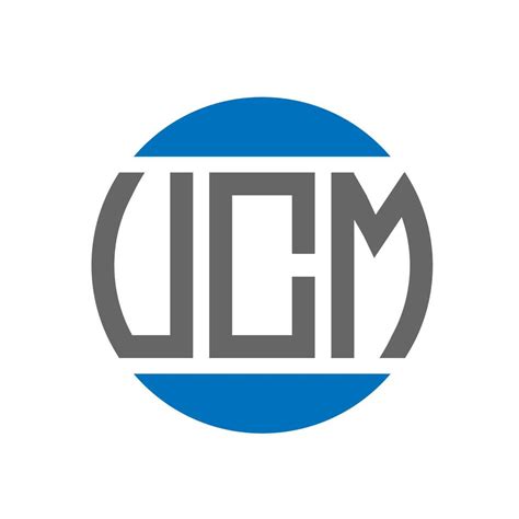 UCM letter logo design on white background. UCM creative initials circle logo concept. UCM ...